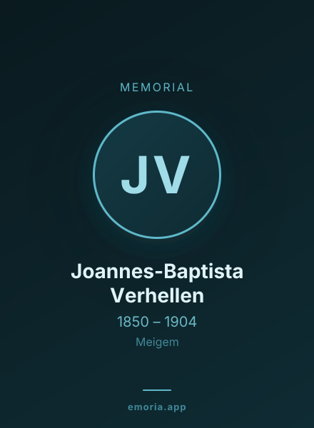 Memorial portrait of Joannes-Baptista Verhellen