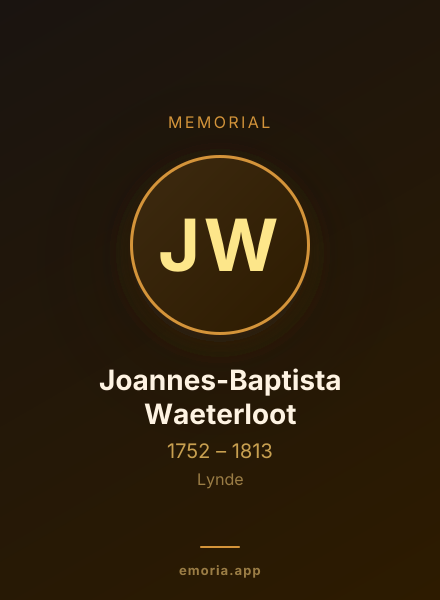Memorial portrait of Joannes-Baptista Waeterloot