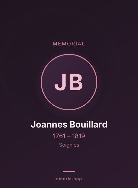 Memorial portrait of Joannes Bouillard