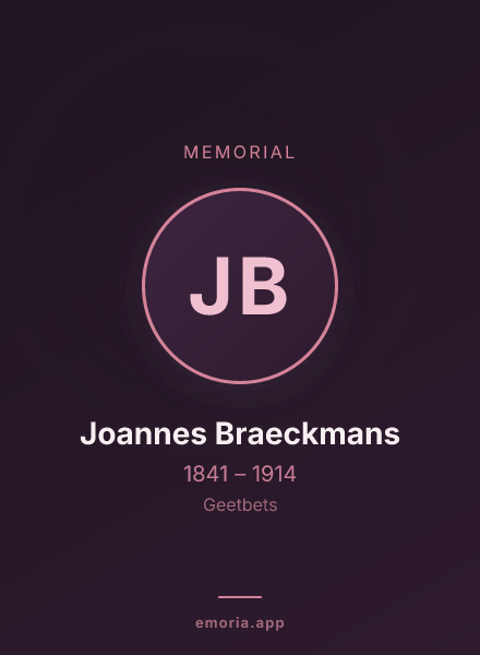 Memorial portrait of Joannes Braeckmans
