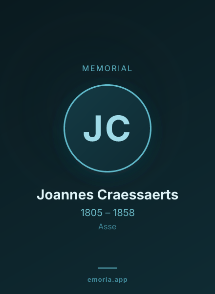 Memorial portrait of Joannes Craessaerts