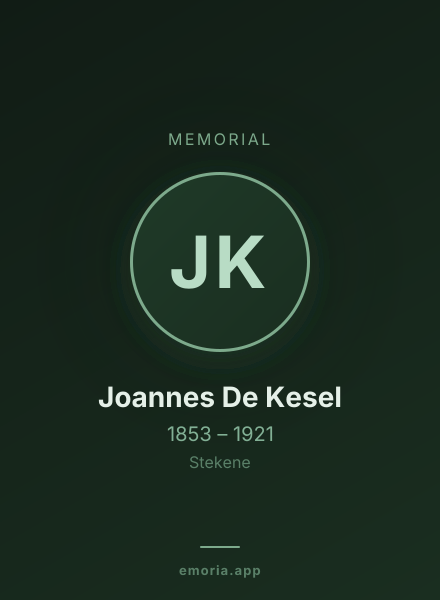 Memorial portrait of Joannes De Kesel
