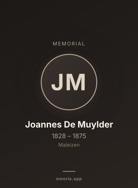 Memorial portrait of Joannes De Muylder