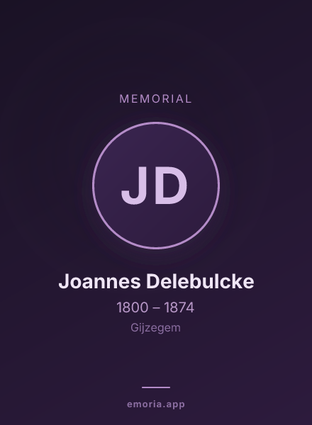 Memorial portrait of Joannes Delebulcke