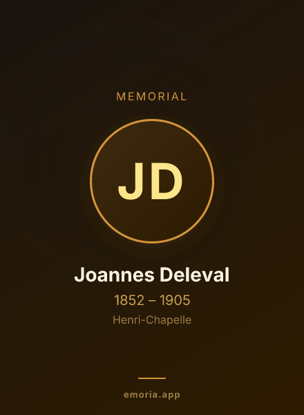 Memorial portrait of Joannes Deleval