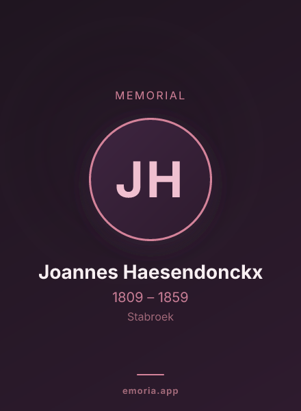 Memorial portrait of Joannes Haesendonckx