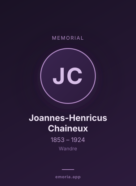 Memorial portrait of Joannes-Henricus Chaineux