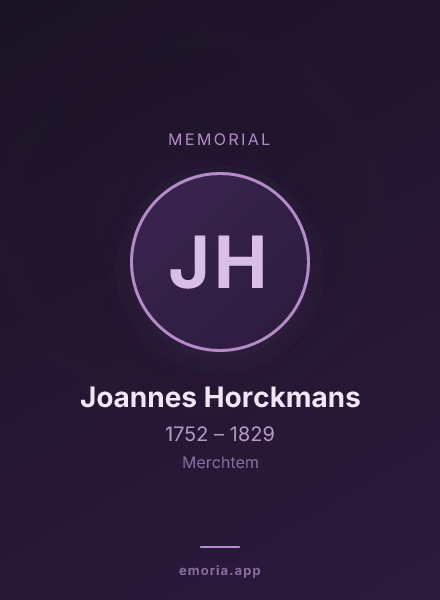 Memorial portrait of Joannes Horckmans