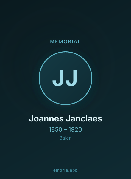 Memorial portrait of Joannes Janclaes