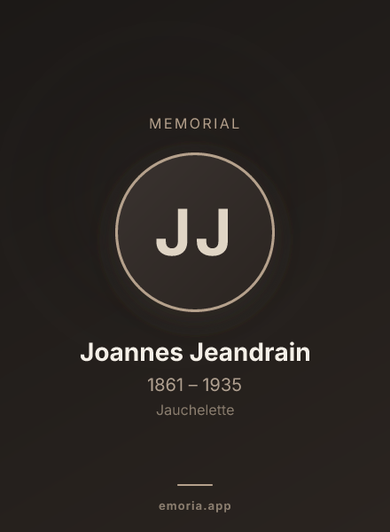 Memorial portrait of Joannes Jeandrain