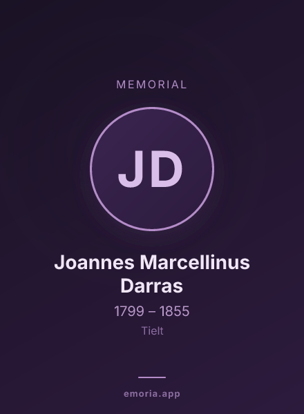 Memorial portrait of Joannes Marcellinus Darras