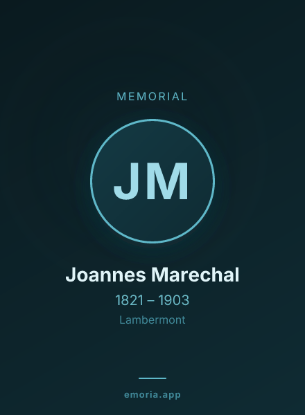 Memorial portrait of Joannes Marechal