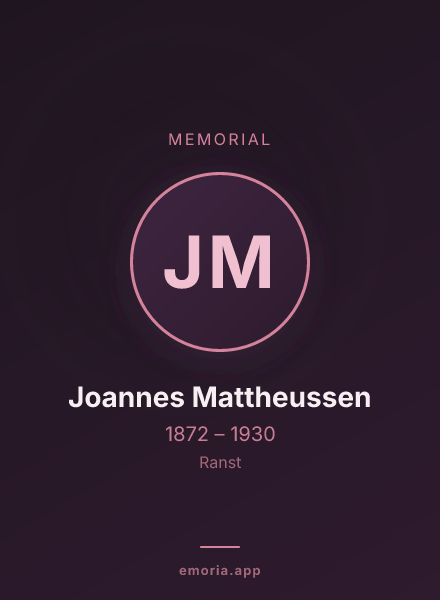 Memorial portrait of Joannes Mattheussen