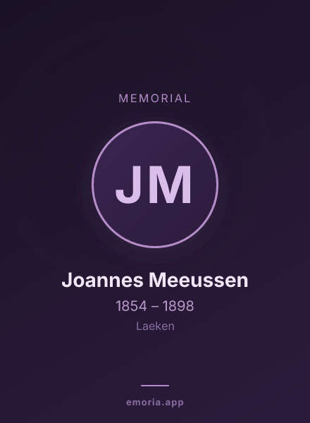 Memorial portrait of Joannes Meeussen