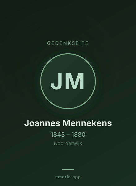 Gedenkportrait von Joannes Mennekens