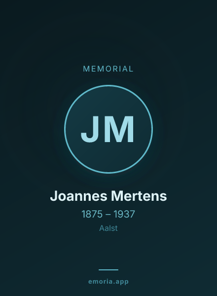 Memorial portrait of Joannes Mertens