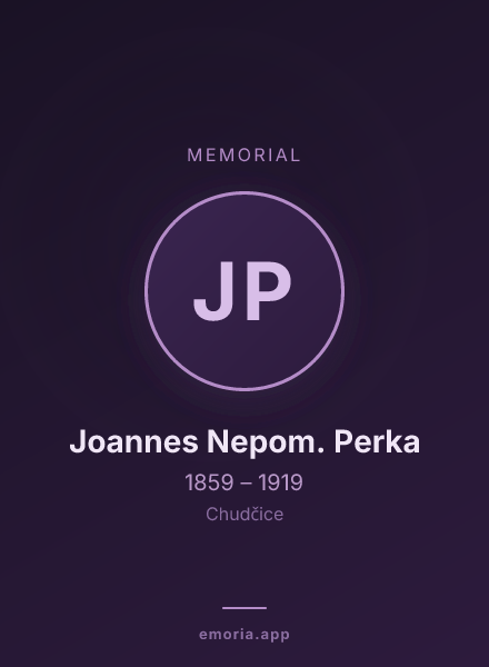 Memorial portrait of Joannes Nepom. Perka