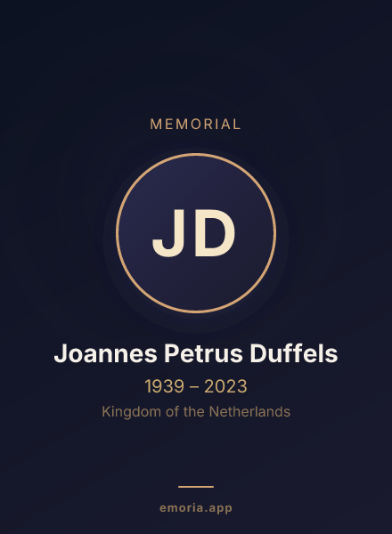 Memorial portrait of Joannes Petrus Duffels