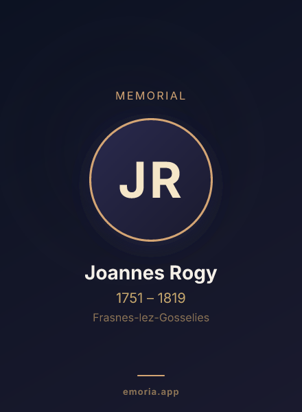 Memorial portrait of Joannes Rogy