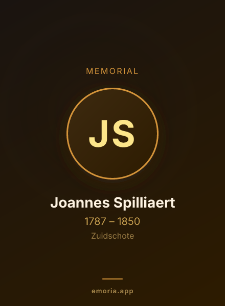 Memorial portrait of Joannes Spilliaert