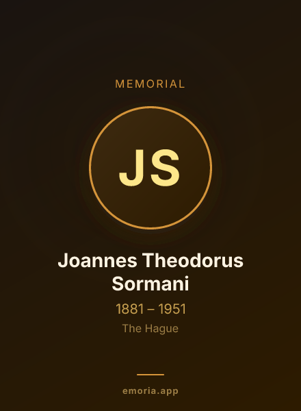 Memorial portrait of Joannes Theodorus Sormani