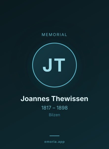 Memorial portrait of Joannes Thewissen