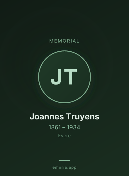 Memorial portrait of Joannes Truyens
