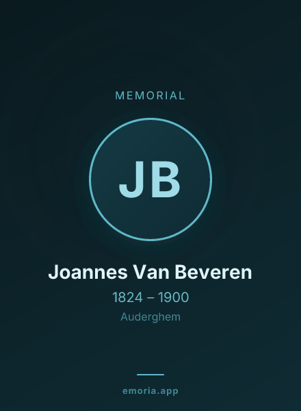 Memorial portrait of Joannes Van Beveren