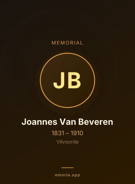 Memorial portrait of Joannes Van Beveren