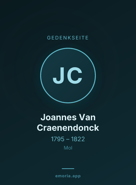 Gedenkportrait von Joannes Van Craenendonck