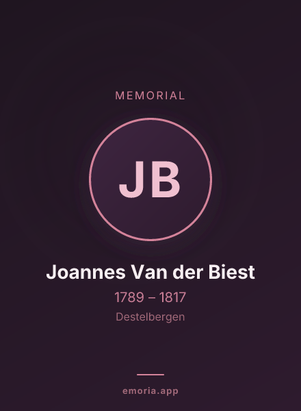 Memorial portrait of Joannes Van der Biest