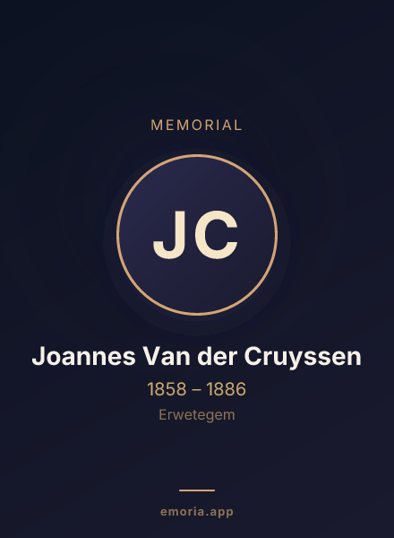 Memorial portrait of Joannes Van der Cruyssen