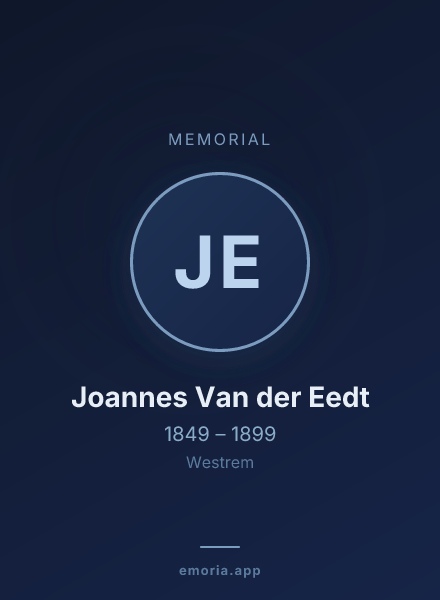 Memorial portrait of Joannes Van der Eedt