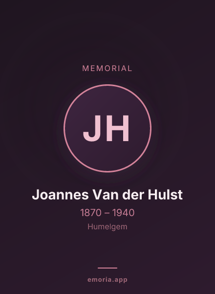 Memorial portrait of Joannes Van der Hulst