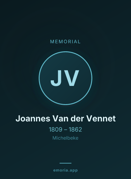 Memorial portrait of Joannes Van der Vennet