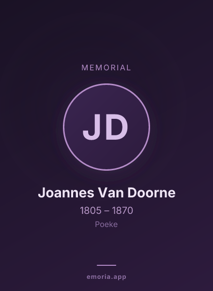 Memorial portrait of Joannes Van Doorne