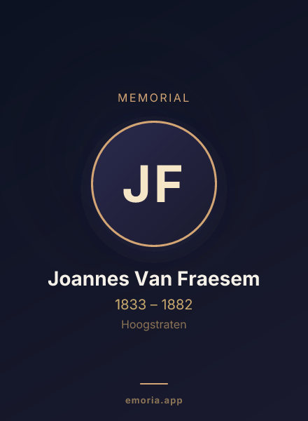 Memorial portrait of Joannes Van Fraesem