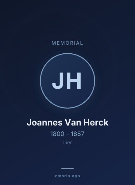 Memorial portrait of Joannes Van Herck