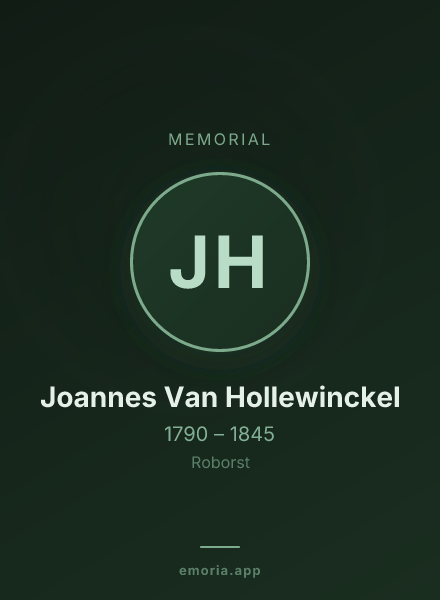 Memorial portrait of Joannes Van Hollewinckel