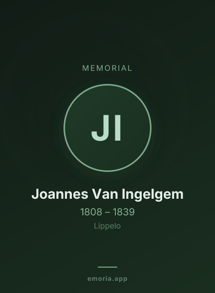 Memorial portrait of Joannes Van Ingelgem