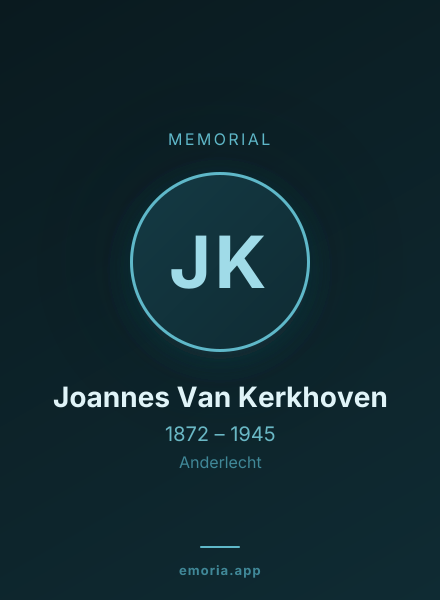 Memorial portrait of Joannes Van Kerkhoven