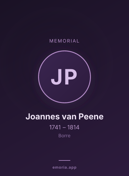 Memorial portrait of Joannes van Peene
