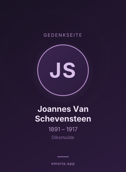 Gedenkportrait von Joannes Van Schevensteen