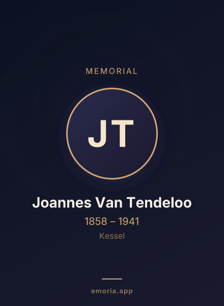 Memorial portrait of Joannes Van Tendeloo