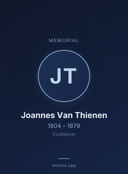 Memorial portrait of Joannes Van Thienen