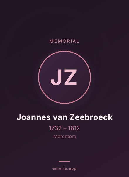 Memorial portrait of Joannes van Zeebroeck