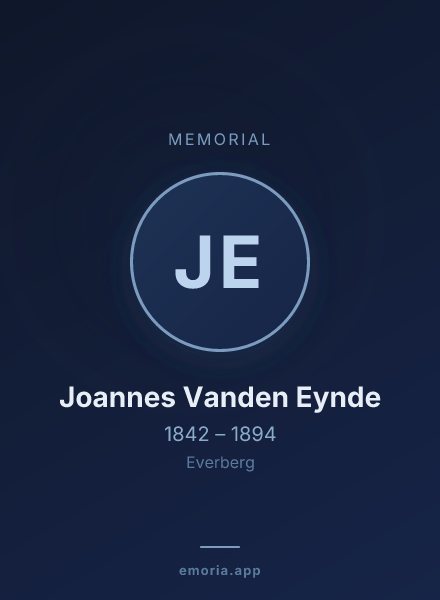 Memorial portrait of Joannes Vanden Eynde