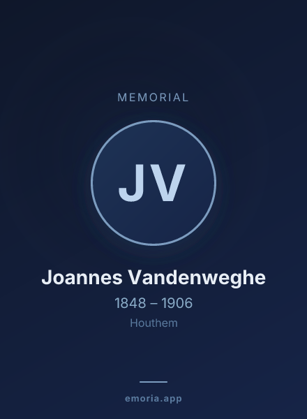 Memorial portrait of Joannes Vandenweghe