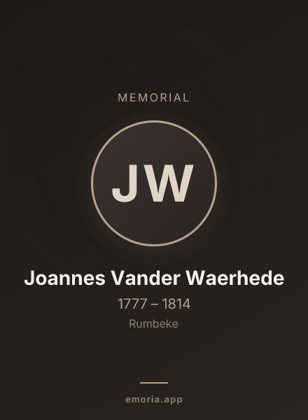 Memorial portrait of Joannes Vander Waerhede
