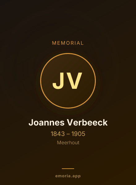 Memorial portrait of Joannes Verbeeck